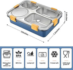 4 Compartment Lunch Box