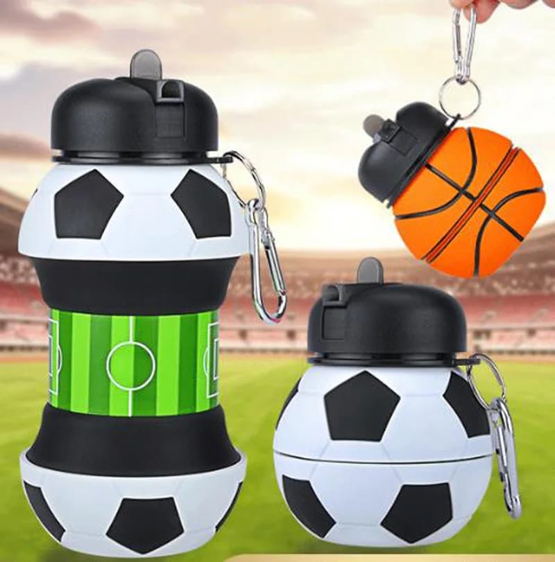 Football Shape Silicon Bottel